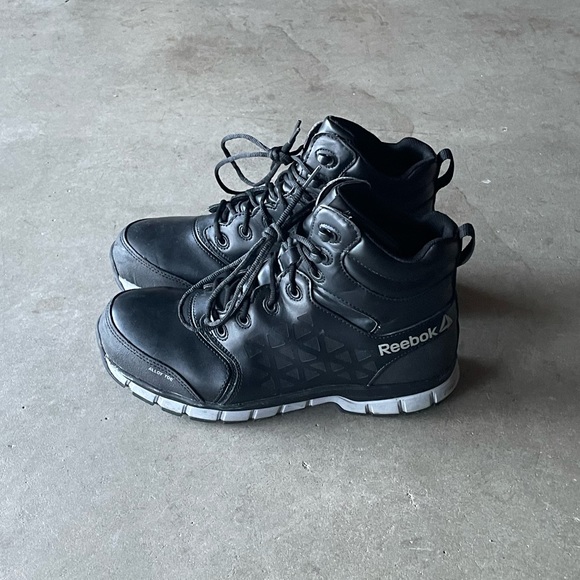 Reebok Work Sublite Cushion Work Mid-Cut Alloy Toe Slip Resistant Boots 11 Mens - Picture 1 of 7